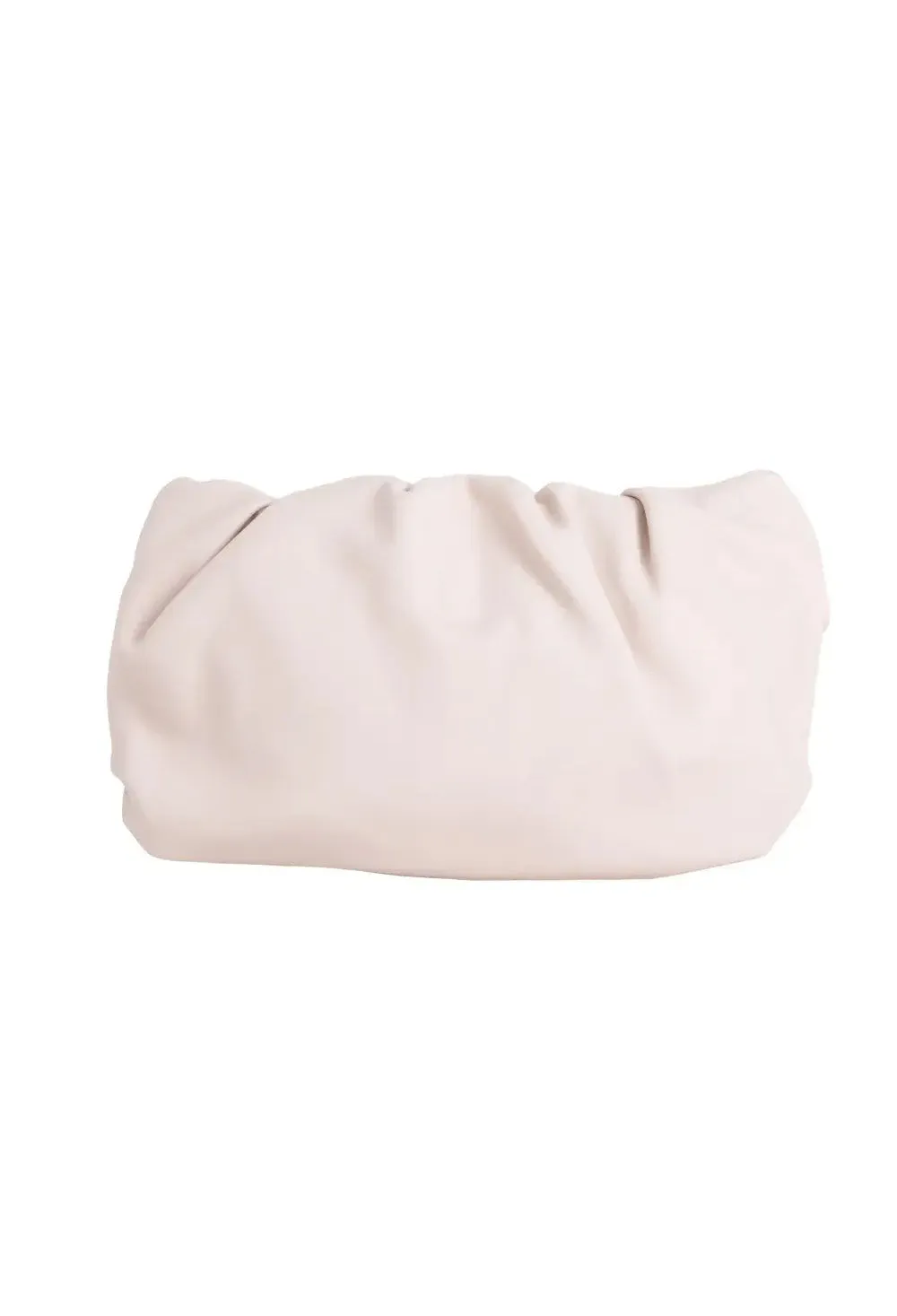 A Big City Stone Soft Faux Leather Clutch Bag