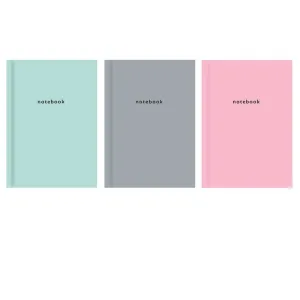 A4 Pastel Ruled Hardback Book - Assorted Colours Durable Notebooks Writing Journals Office School Supplies