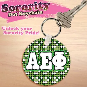 Alpha Epsilon Phi Dot Keychain - UN4411