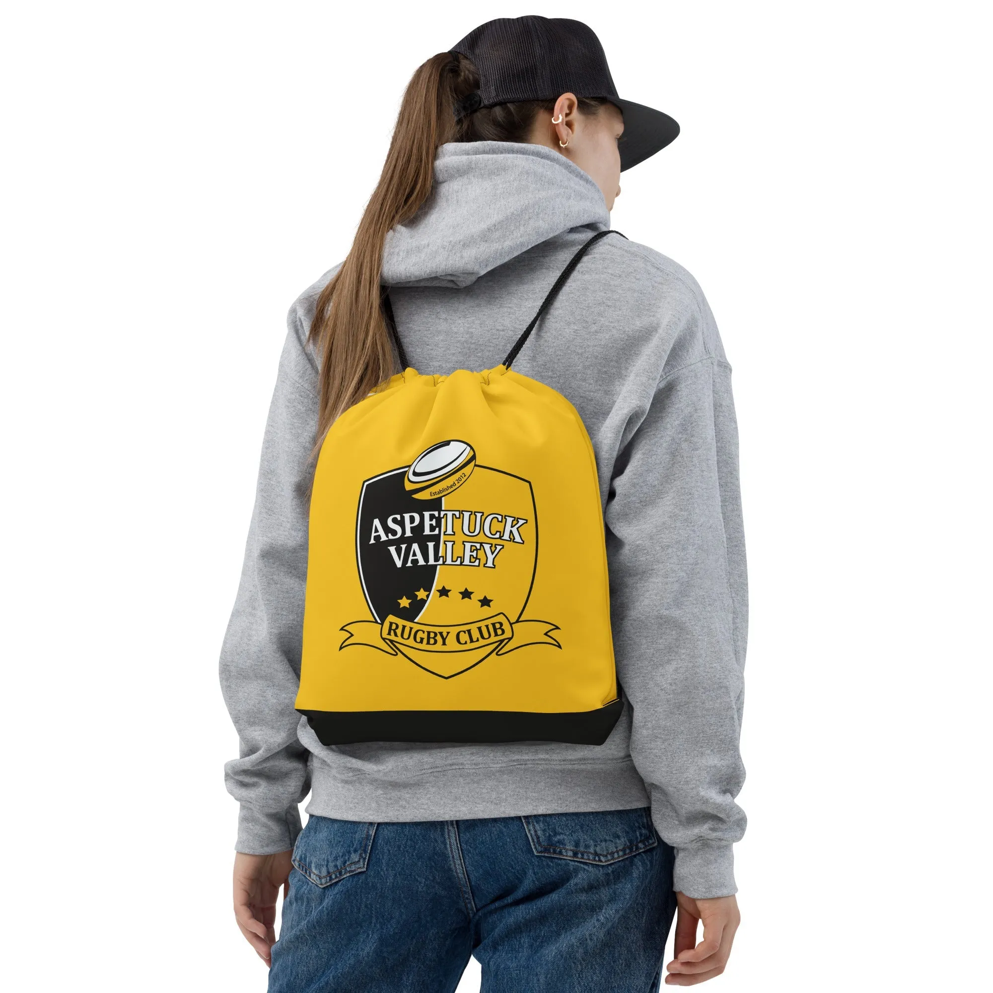 Aspetuck Valley Rugby Drawstring Bag