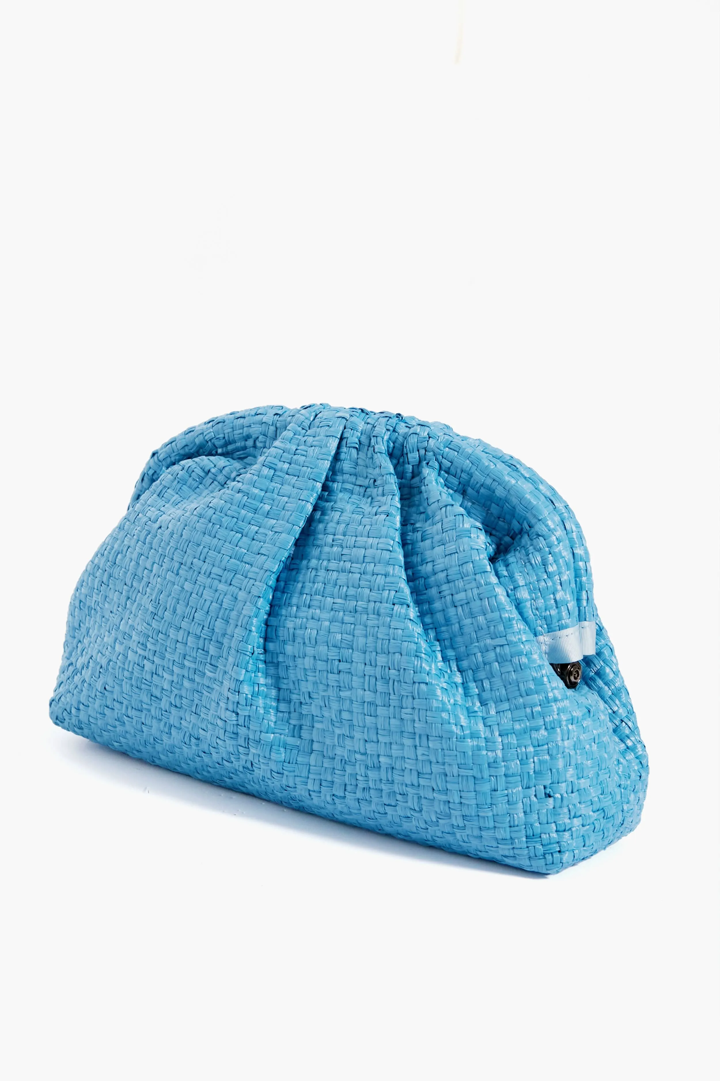 Azzurro Straw Game Clutch