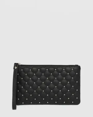 Black Ashanti Stud Wristlet