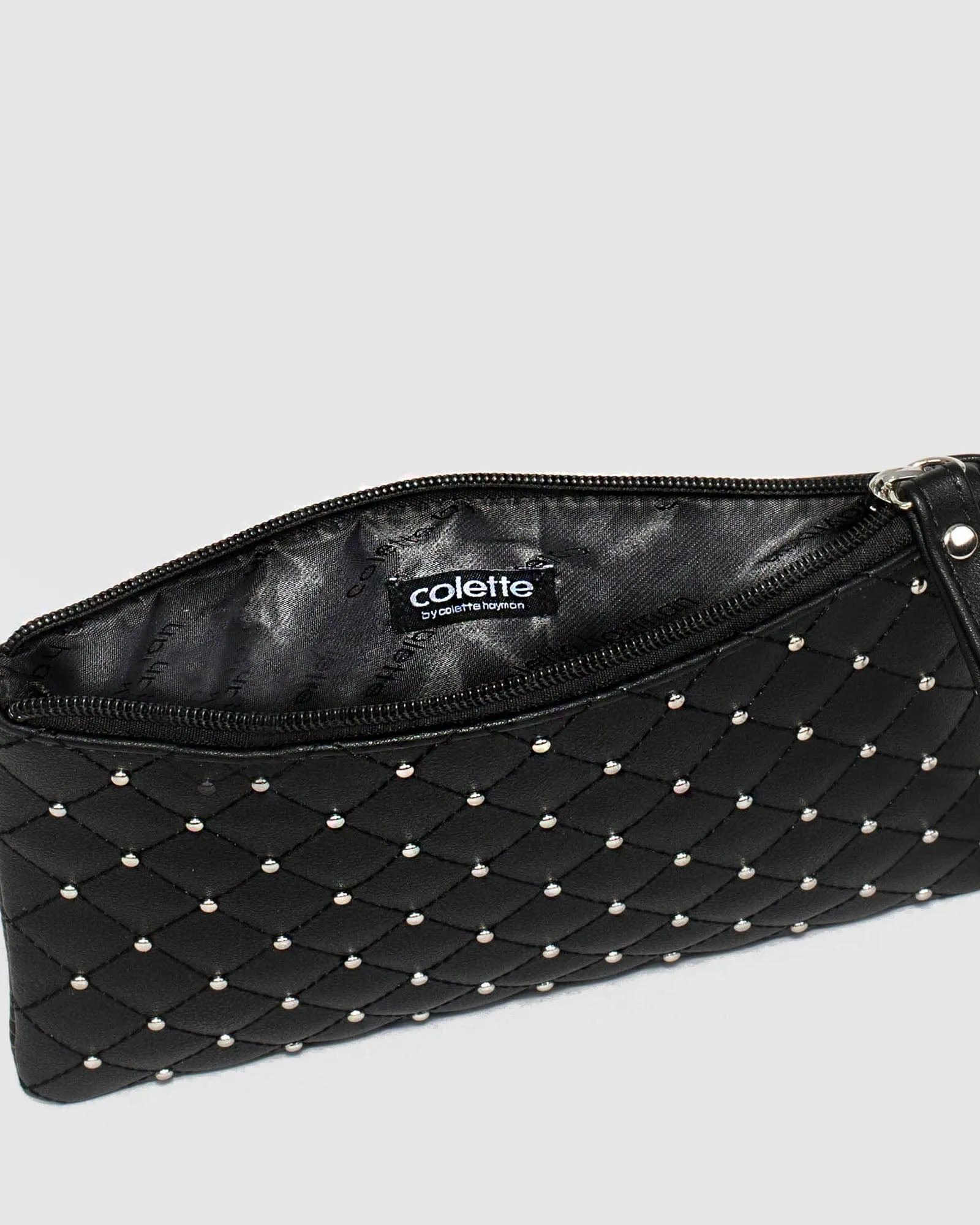 Black Ashanti Stud Wristlet