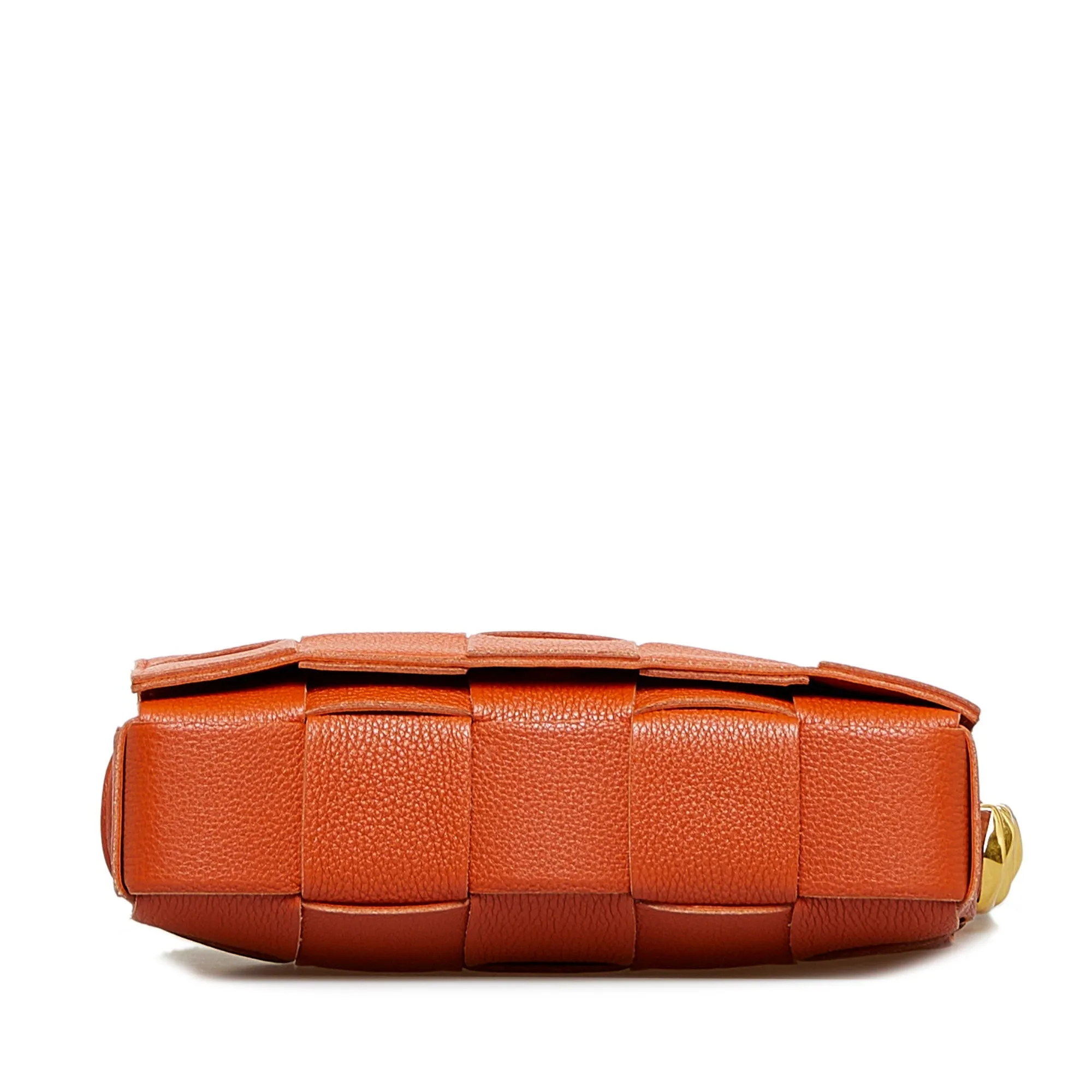 Bottega Veneta Cassette Orange Intrecciato