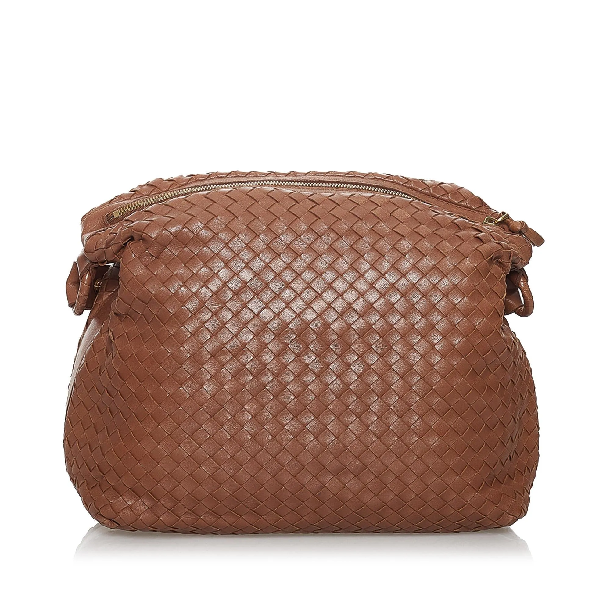 Bottega Veneta Intrecciato Leather Shoulder Bag (SHG-31180)