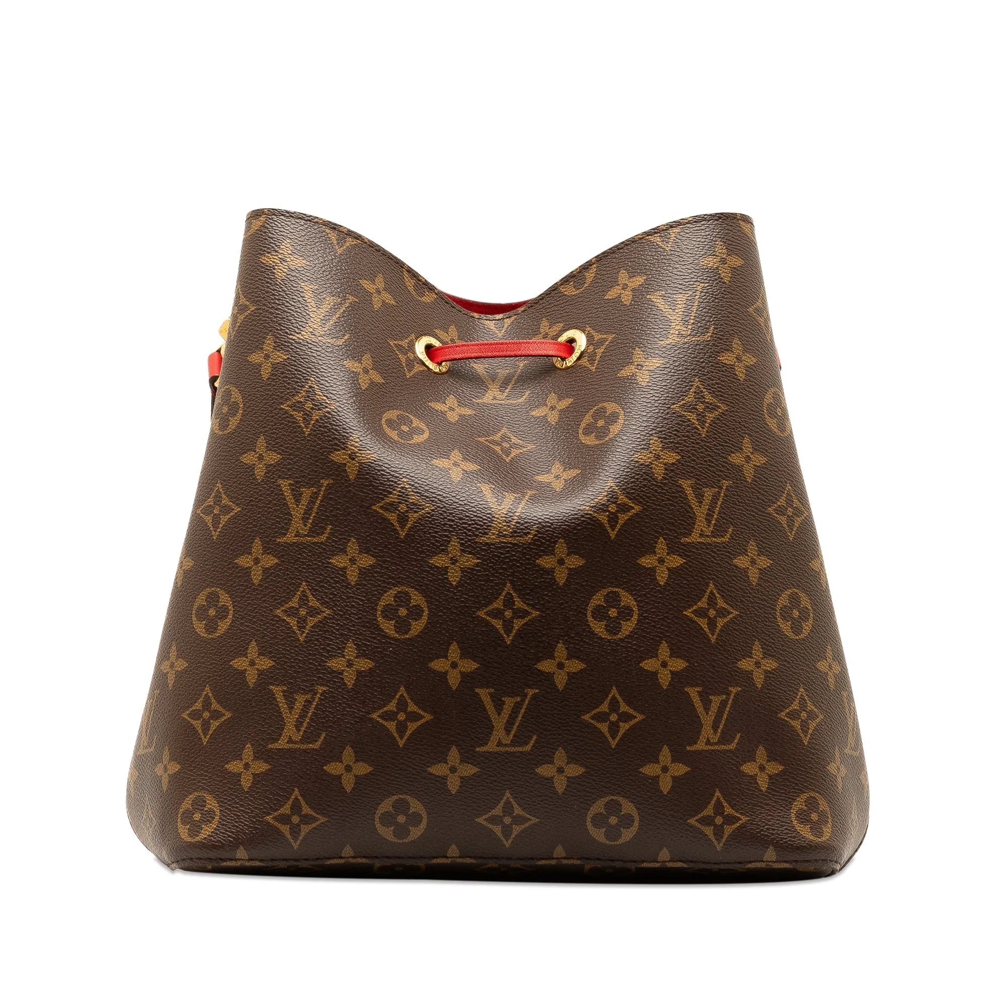 Brown Louis Vuitton Monogram Neonoe MM Bucket Bag