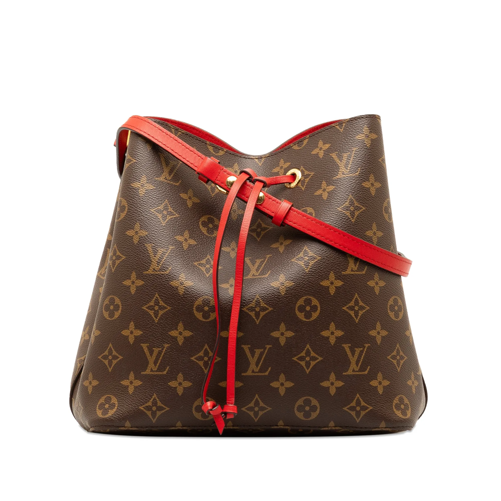 Brown Louis Vuitton Monogram Neonoe MM Bucket Bag