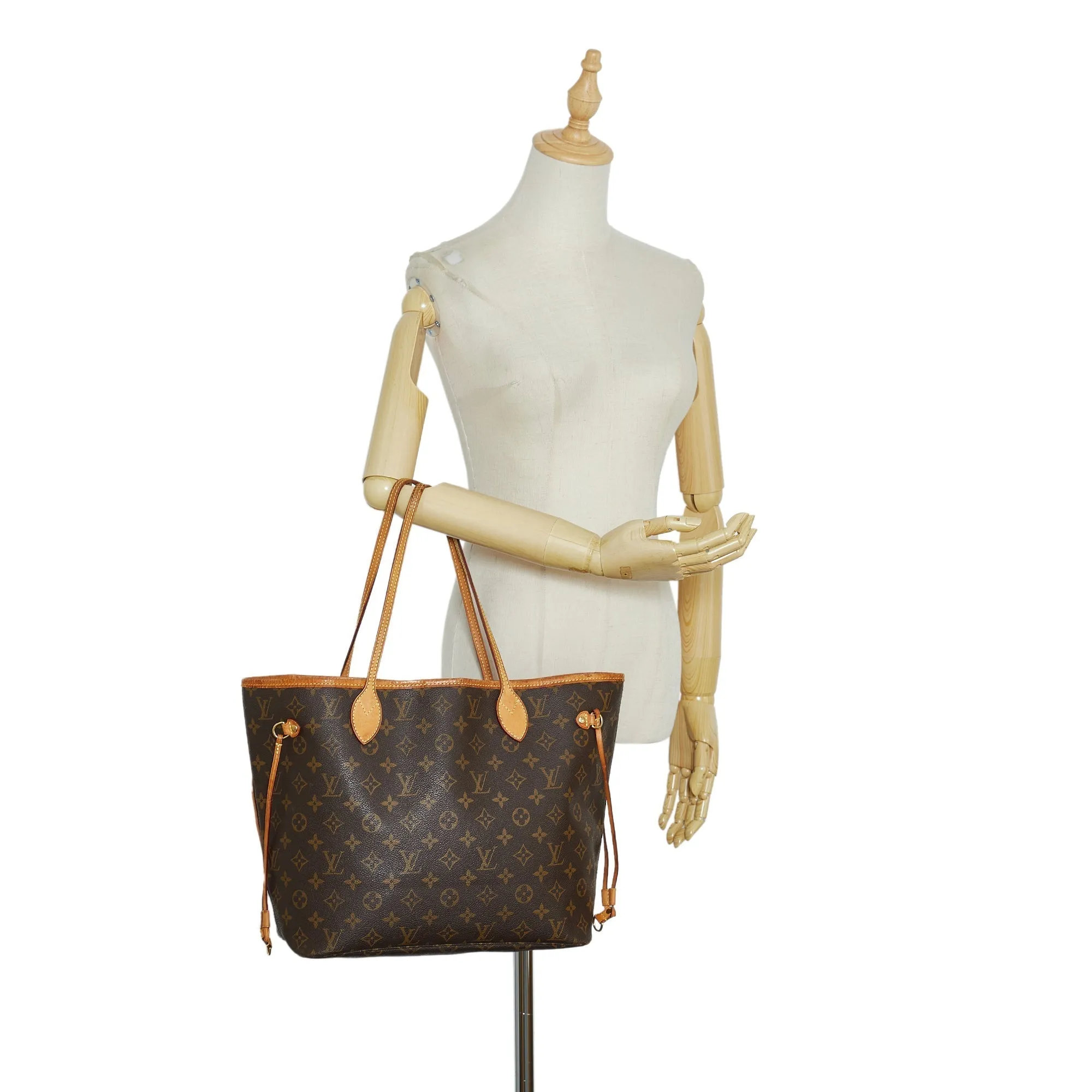 Brown Louis Vuitton Monogram Neverfull MM Tote Bag