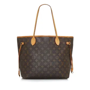 Brown Louis Vuitton Monogram Neverfull MM Tote Bag