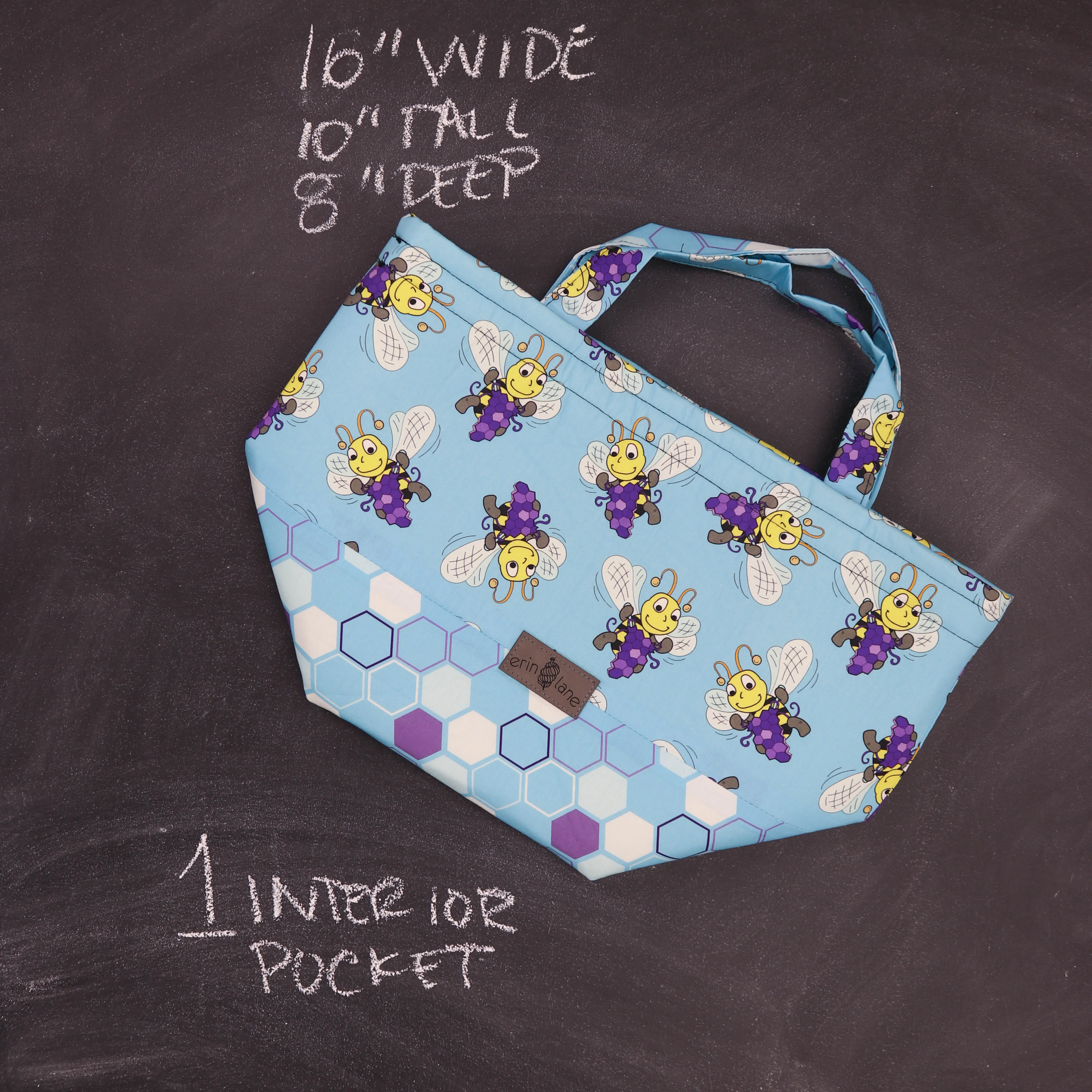 Bucket Tote Bag in Beatrix the Bee