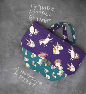 Bucket Tote Bag in Candy Mountain