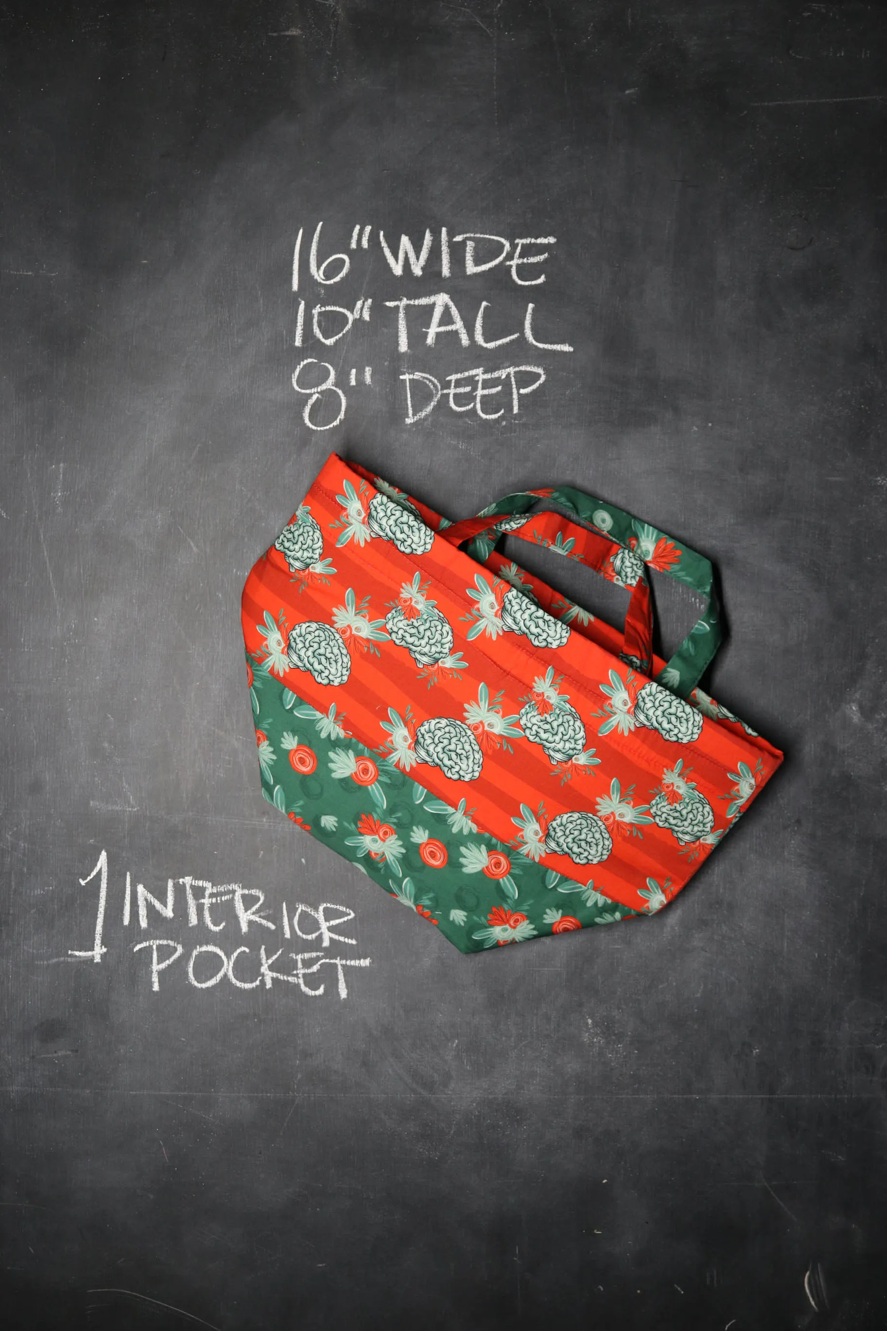 Bucket tote Bag in Franken Brains