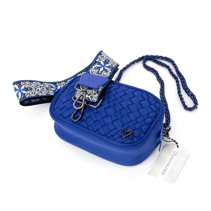 Caledon Woven Crossbody - Cobalt