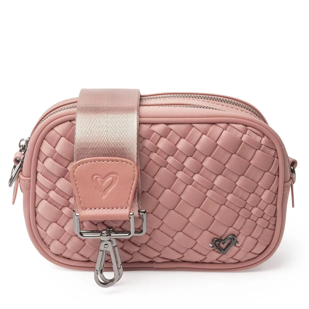 Caledon Woven Crossbody - Rose