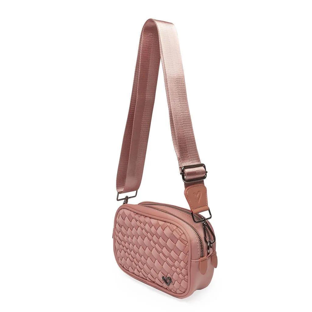 Caledon Woven Crossbody - Rose