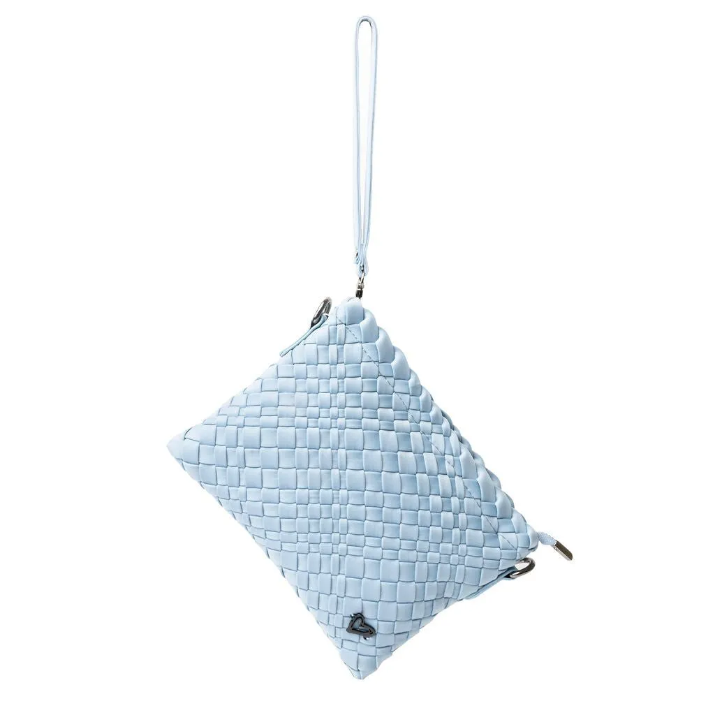 Charlotte Woven Crossbody - Sky Blue