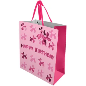 Children's Medium Gift Bag - Doggy Design 25.2cm x 21.3cm Festive Holiday Gift Wrapping for Kids