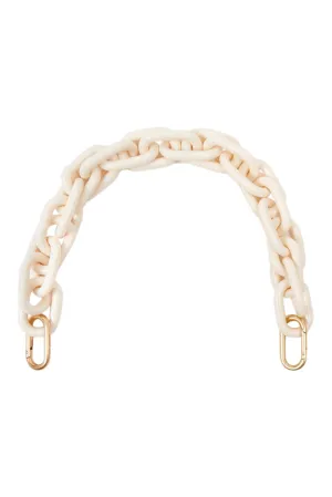 Clare V. Shortie Strap in Cream Resin