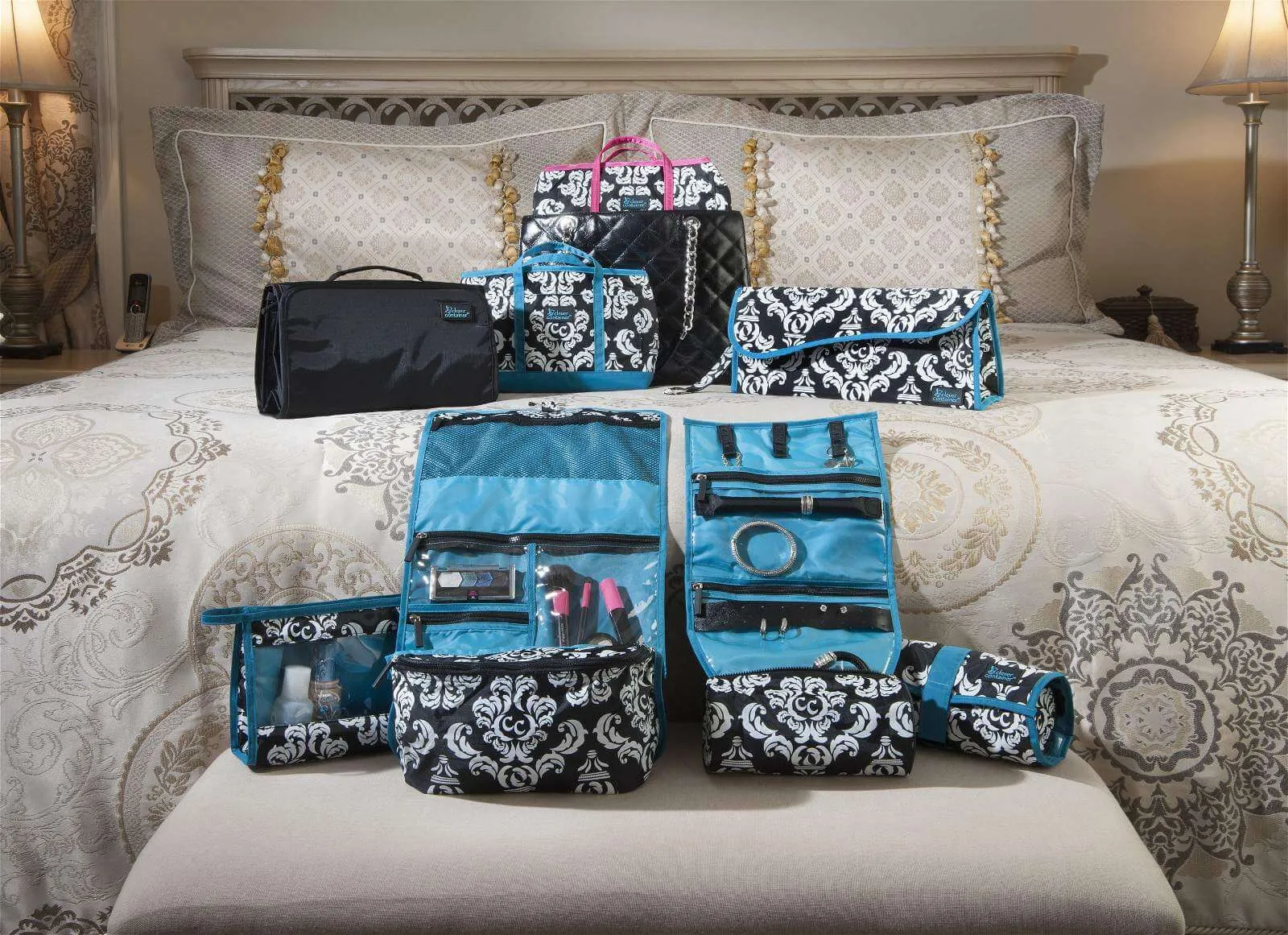 Clever Cache   Two-Piece Travel Set - Teal - Bundle