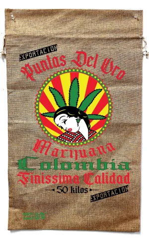 COLOMBIA BURLAP BAG