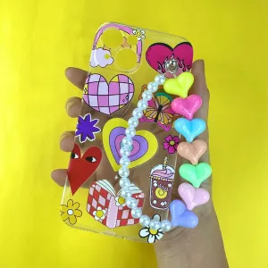 Diva Vibe Heart Fall Chain Silicon Phone Case