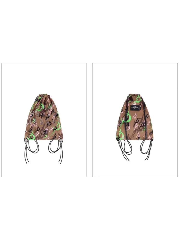 Drawstring Y2K shoulder bag【s0000009393】