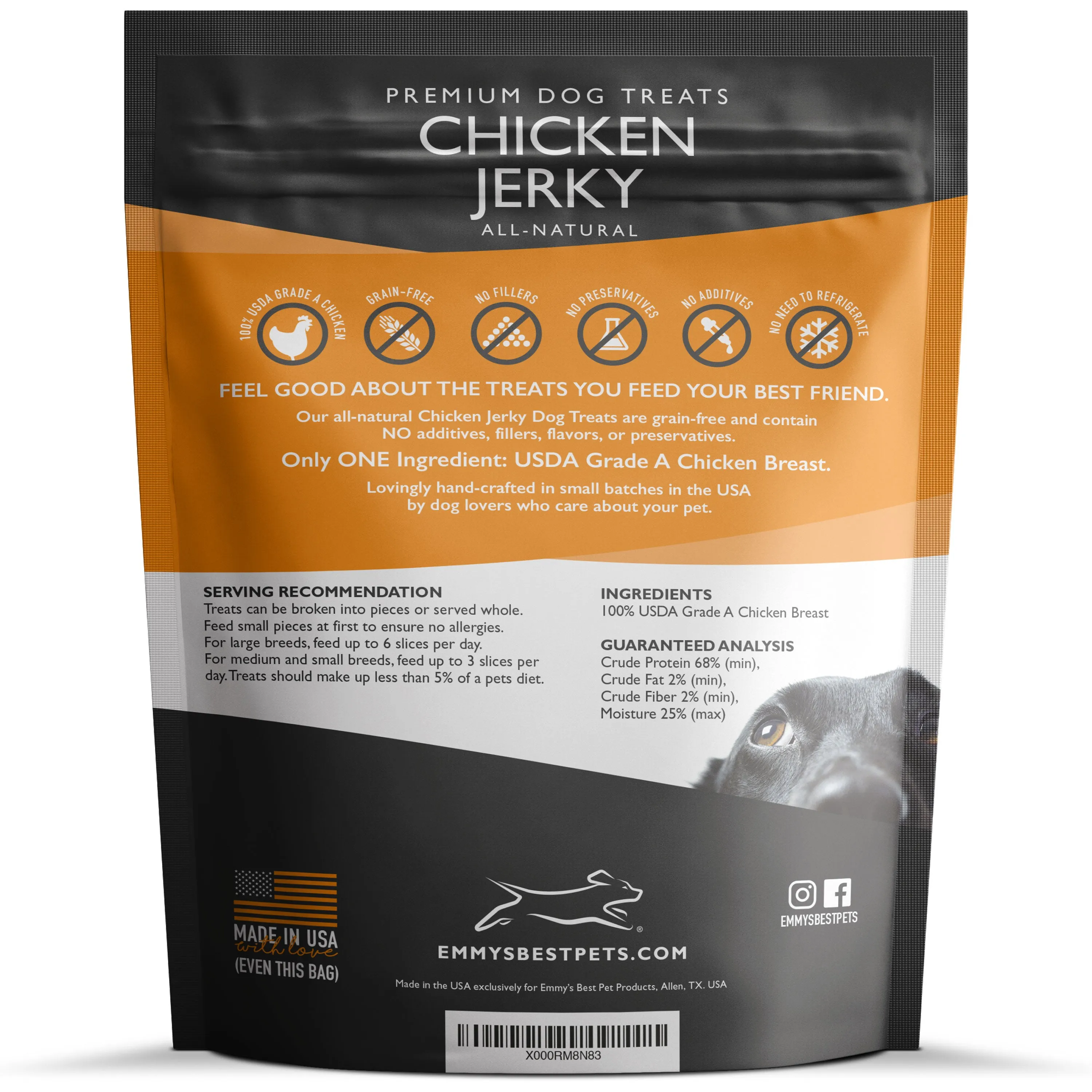 EBPP Premium Chicken Jerky Dog Treats