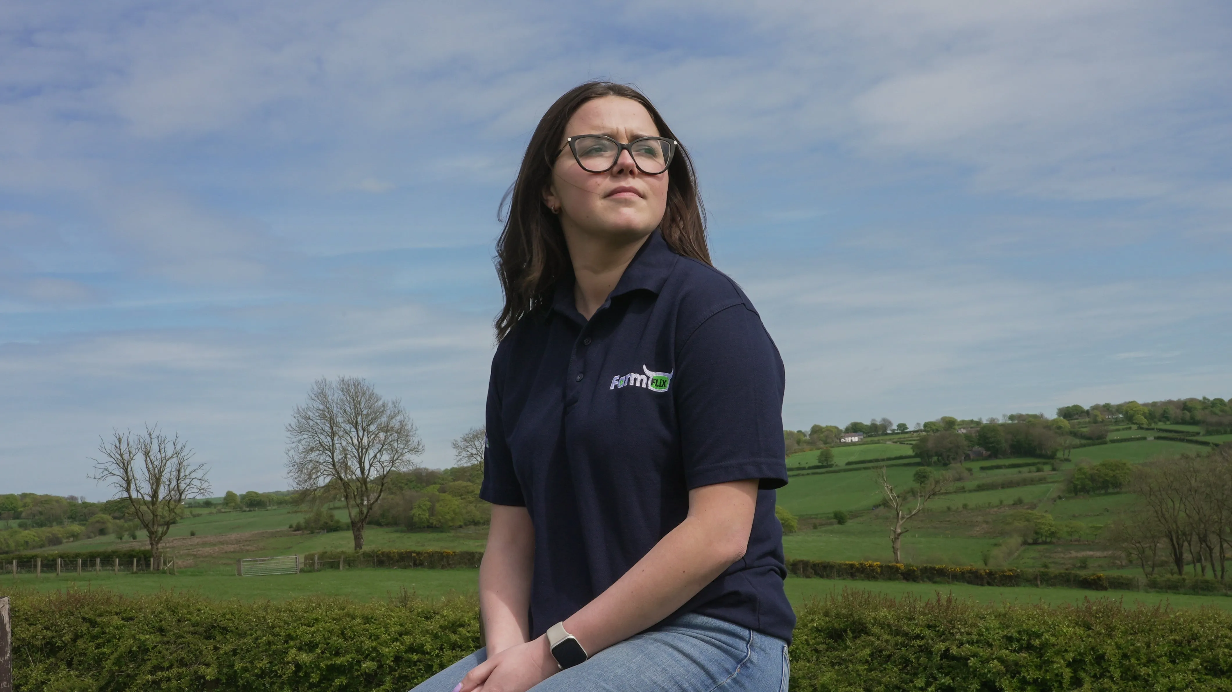 FarmFLiX Navy Polo Shirt