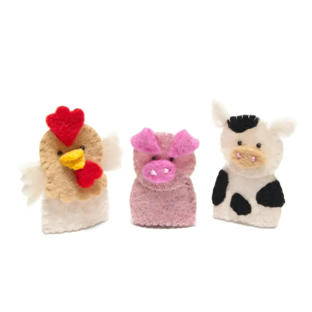 Felt Puppet Bag - Barnyard Pals