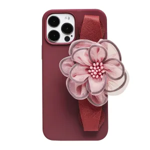 Flower Wristlet Silicone Phone Case