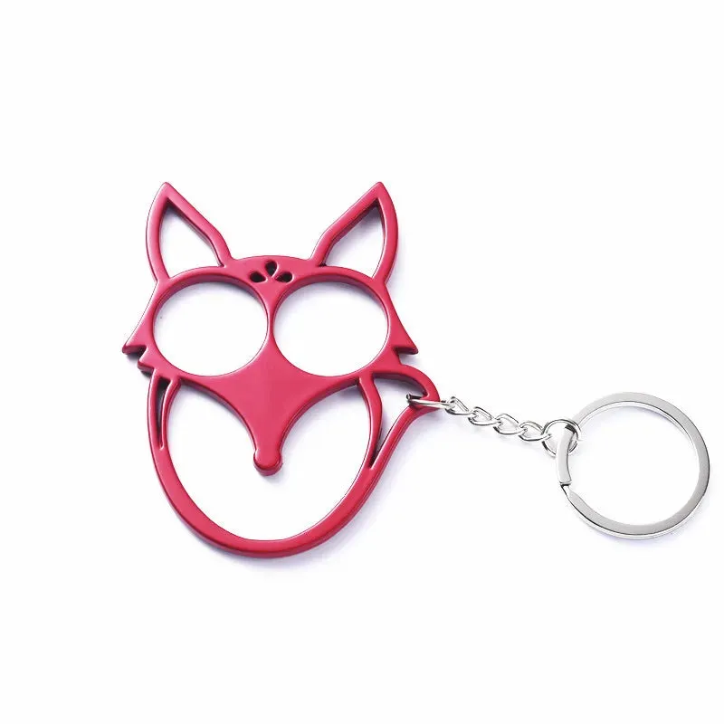 Fox Ears Self Defense Knuckles Keychain