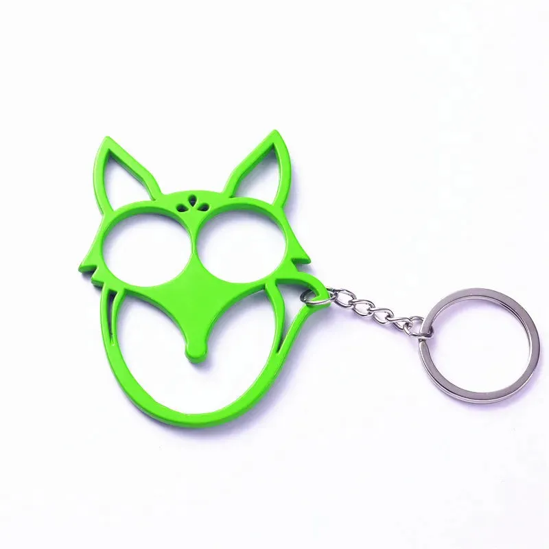 Fox Ears Self Defense Knuckles Keychain