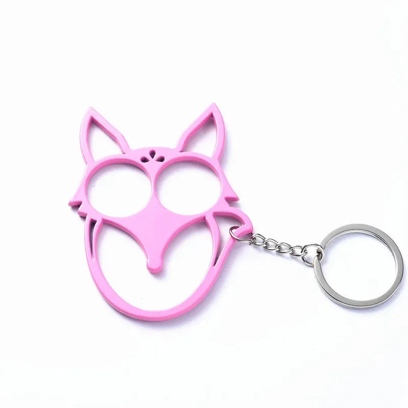 Fox Ears Self Defense Knuckles Keychain