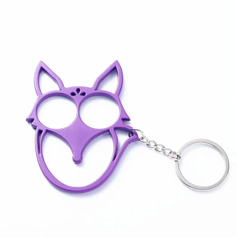 Fox Ears Self Defense Knuckles Keychain