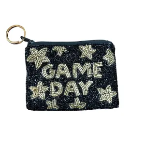 Gold/Black Game Day Keychain Pouch