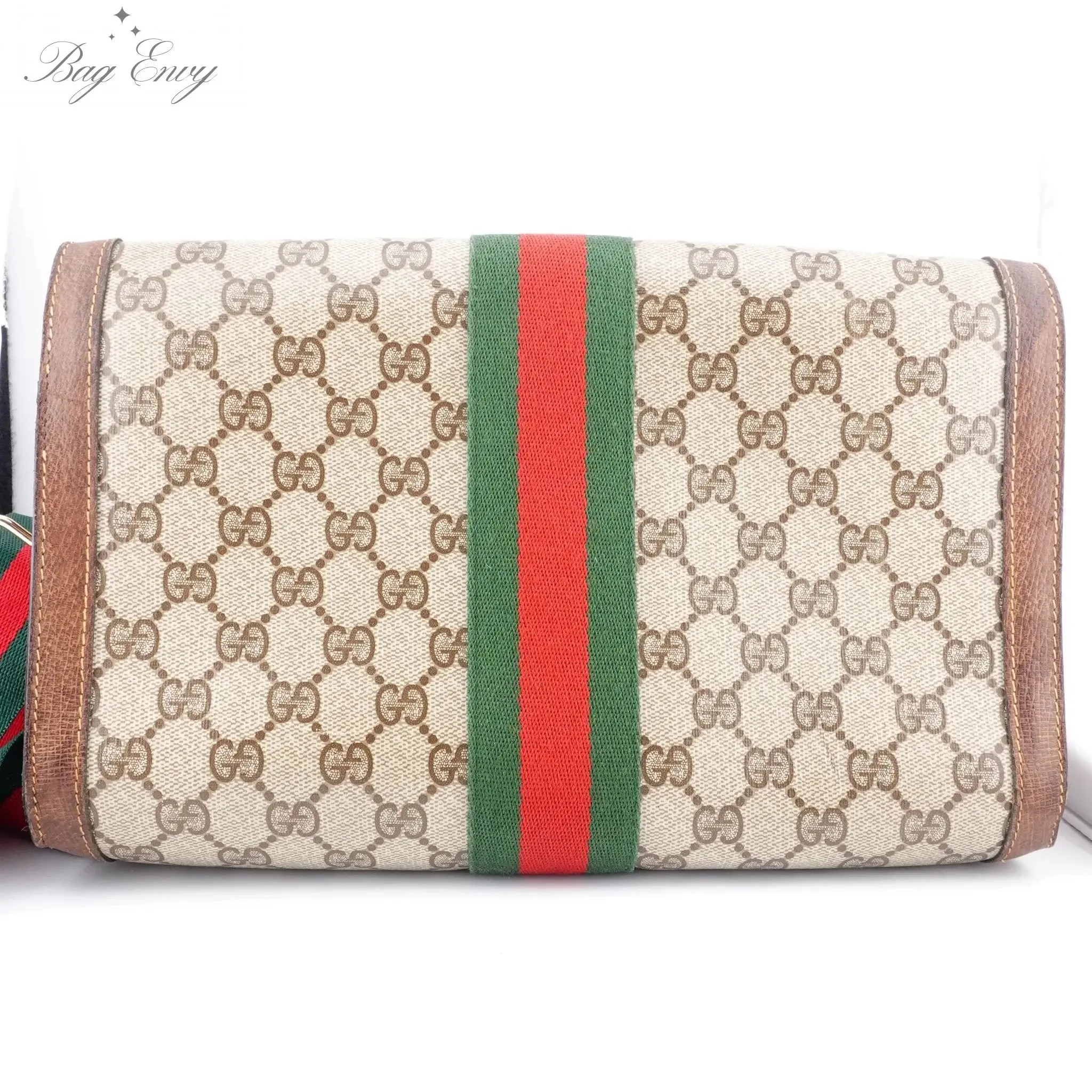 GUCCI Large Ophidia Clutch with Strap & Chain