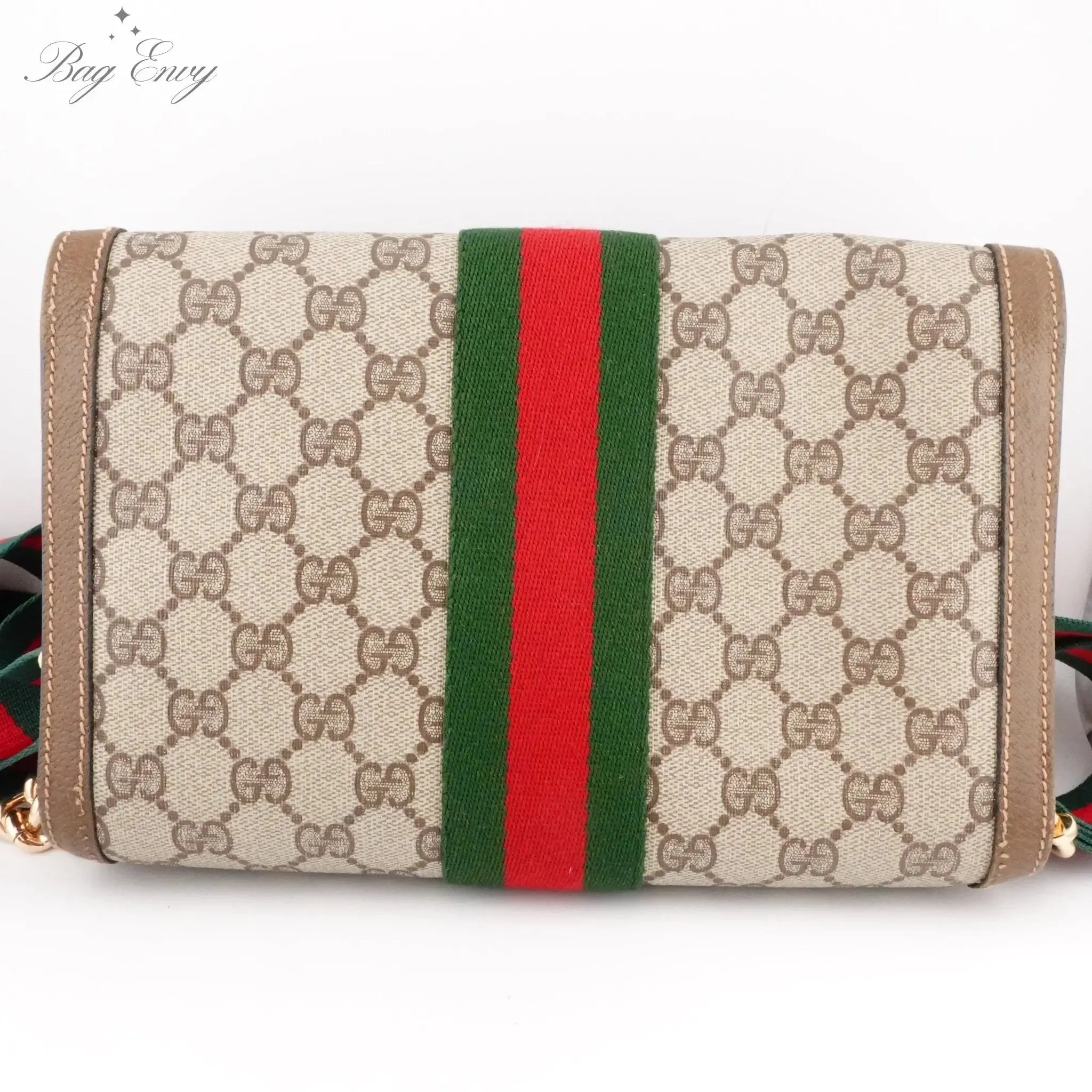 GUCCI Medium Ophidia Clutch with Strap & Chain