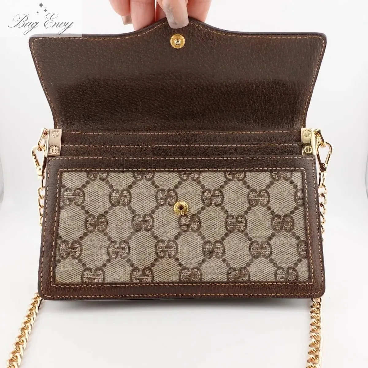 GUCCI Mini Ophidia Clutch with Adjustable Chain