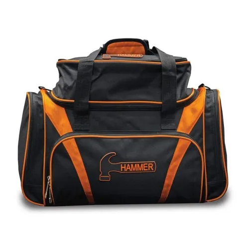 Hammer Premium Deluxe Black/Orange Double Tote Bowling Bag