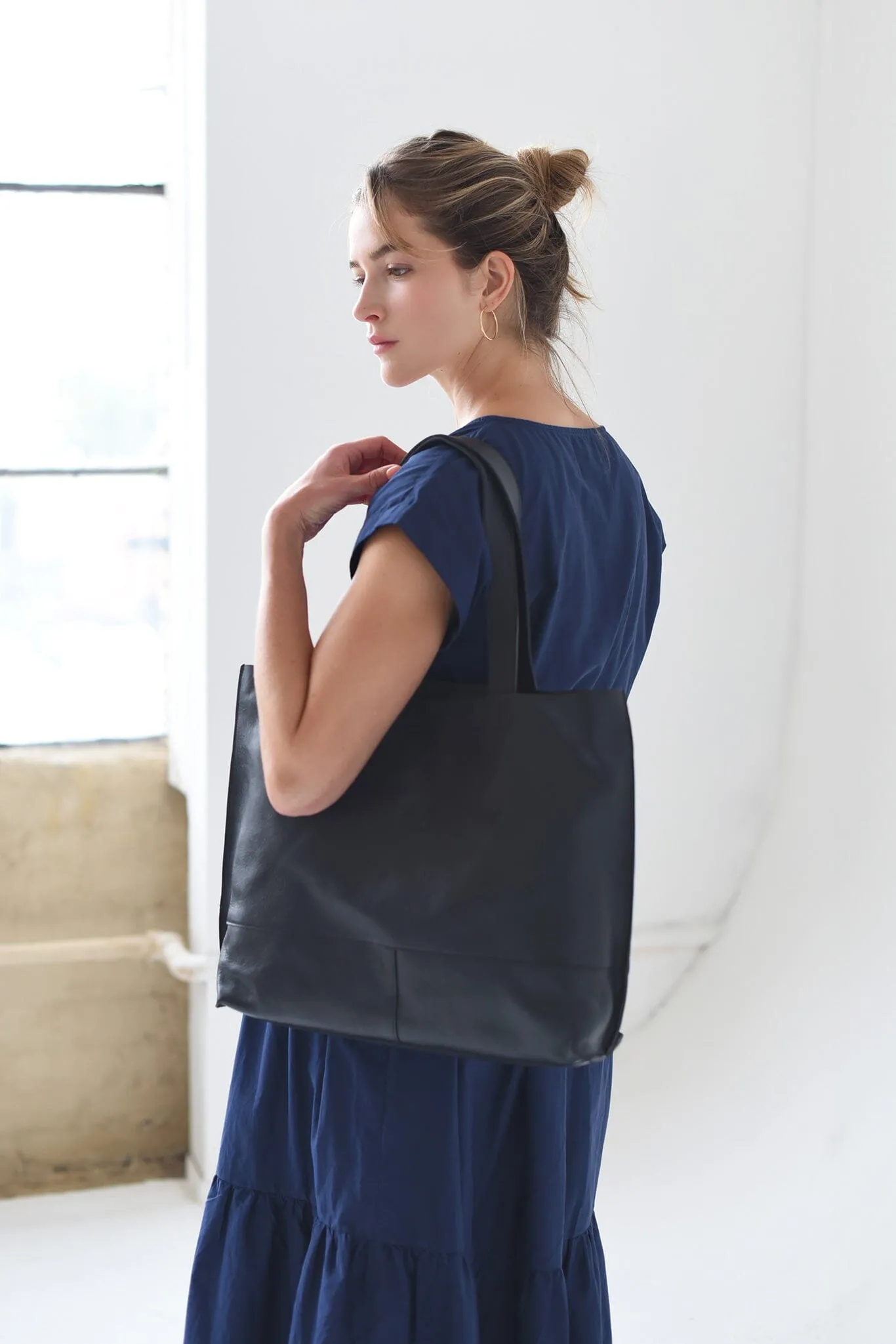 Il Bisonte Tote Bag - Navy