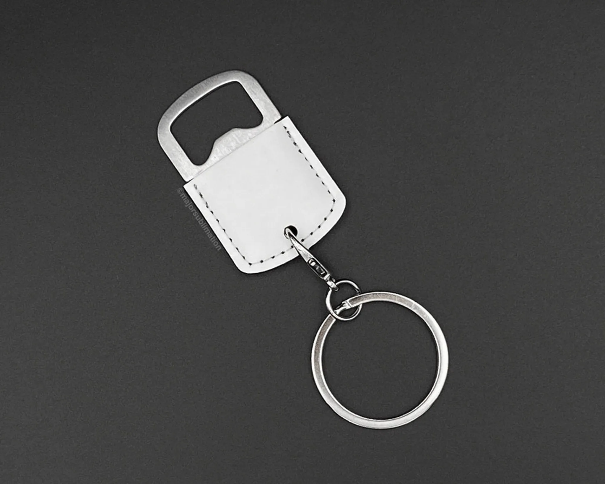 Keychain Sublimation Bottle Opener Blanks PU Leather