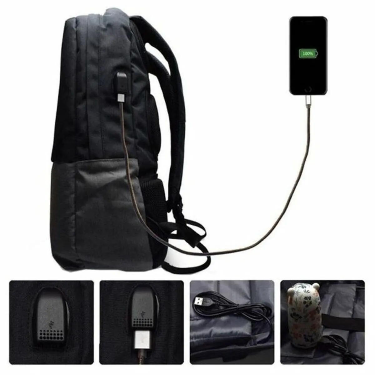 Laptop and Tablet Backpack Ewent EW2529 Black Grey