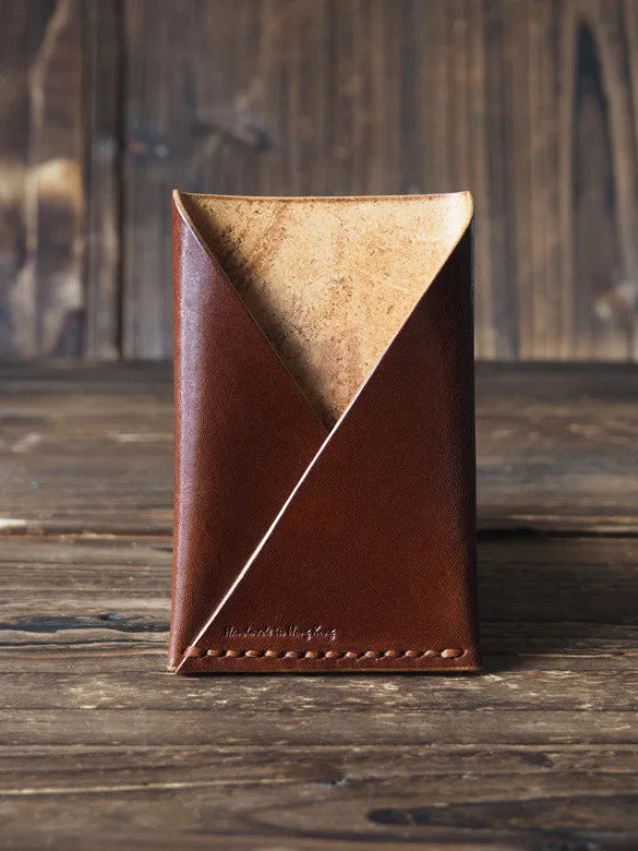 Leather Card Holder #Whiskey Brown