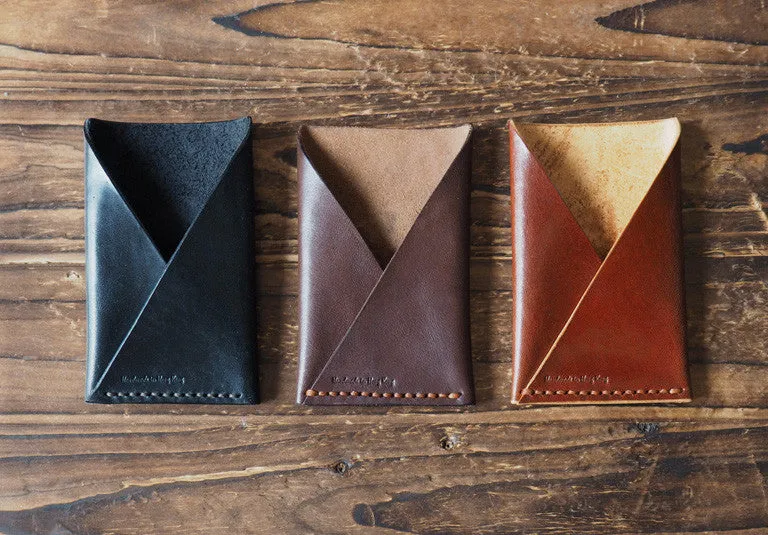 Leather Card Holder #Whiskey Brown