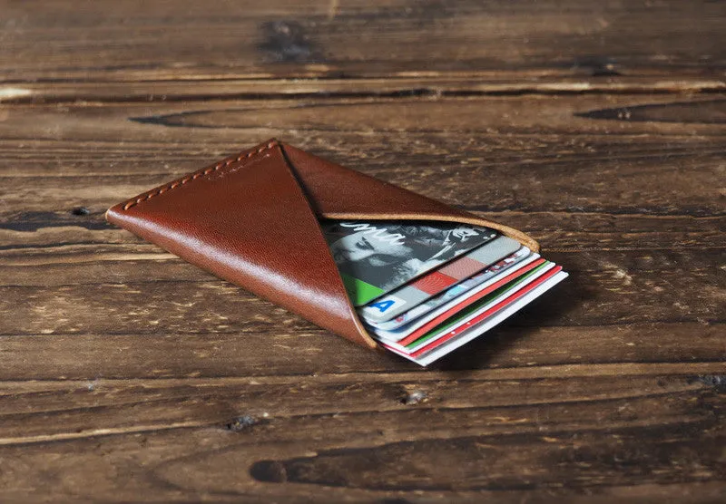 Leather Card Holder #Whiskey Brown