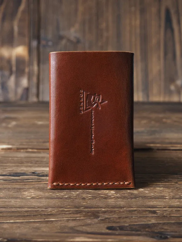 Leather Card Holder #Whiskey Brown