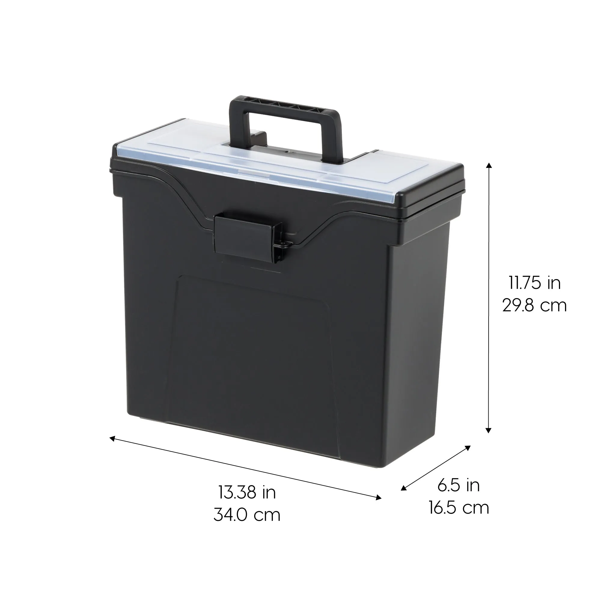 Letter/Legal File Tote Box with Handle 4 Pack