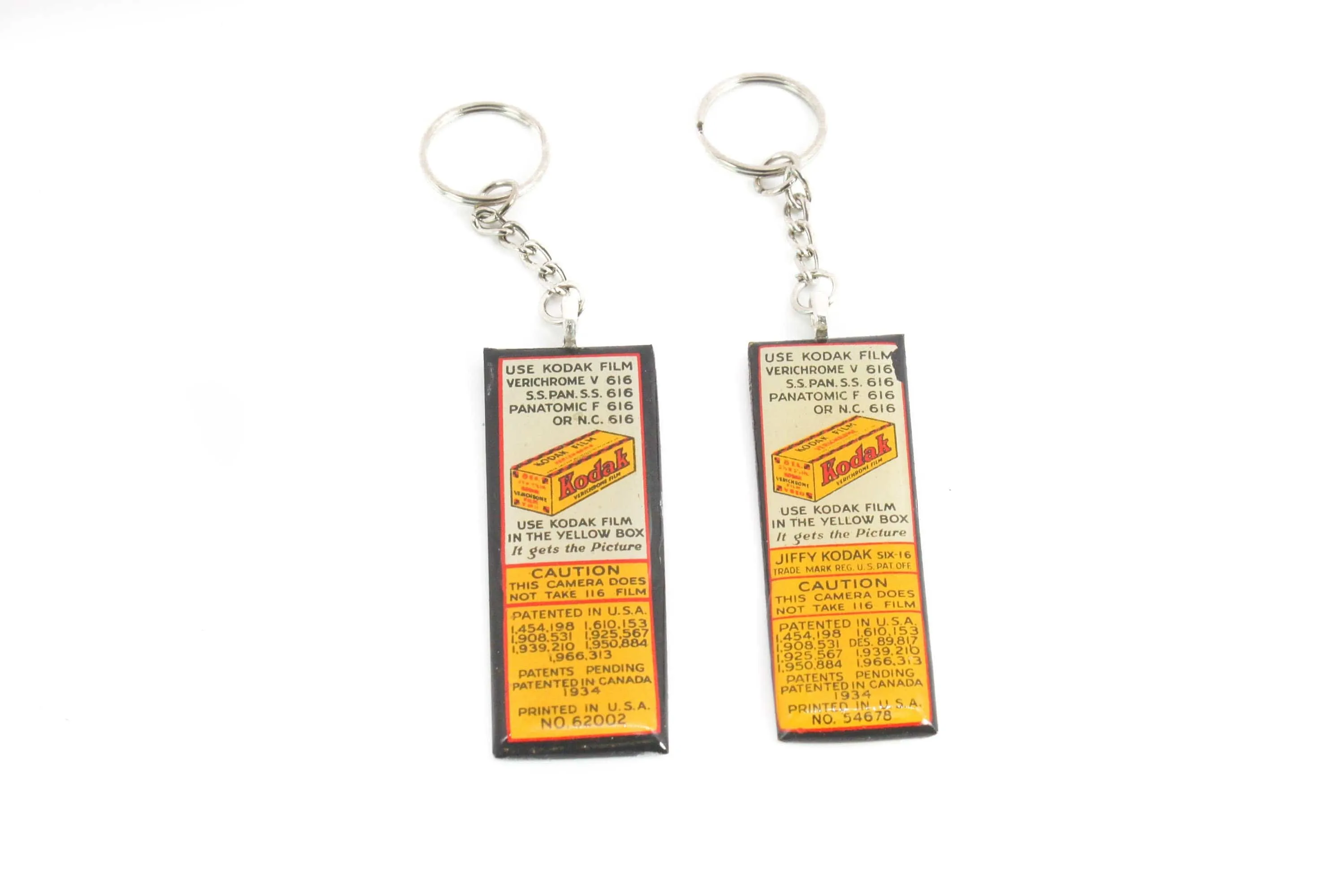 Long Vintage Kodak 616 Roll Film Keychain, unique gifts for him and her, Photographer gift