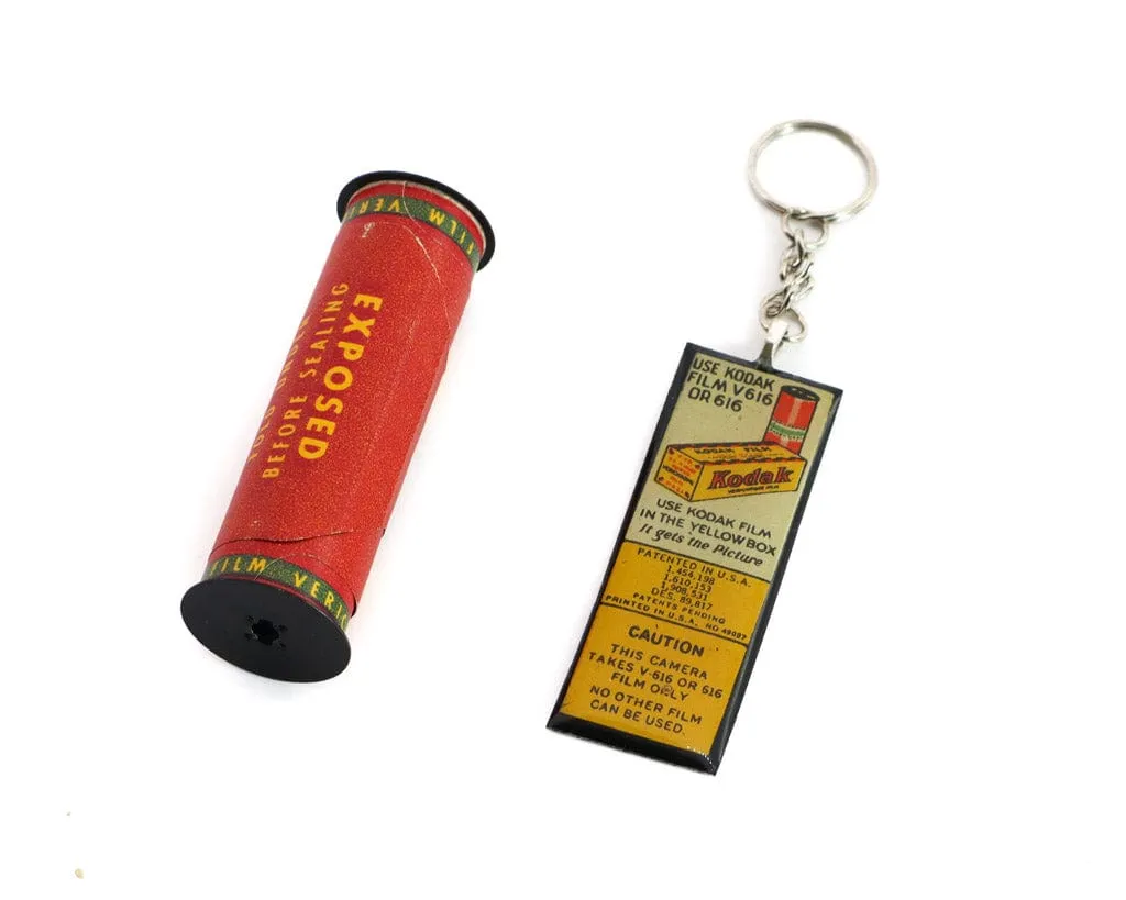 Long Vintage Kodak 616 Roll Film Keychain, unique gifts for him and her, Photographer gift