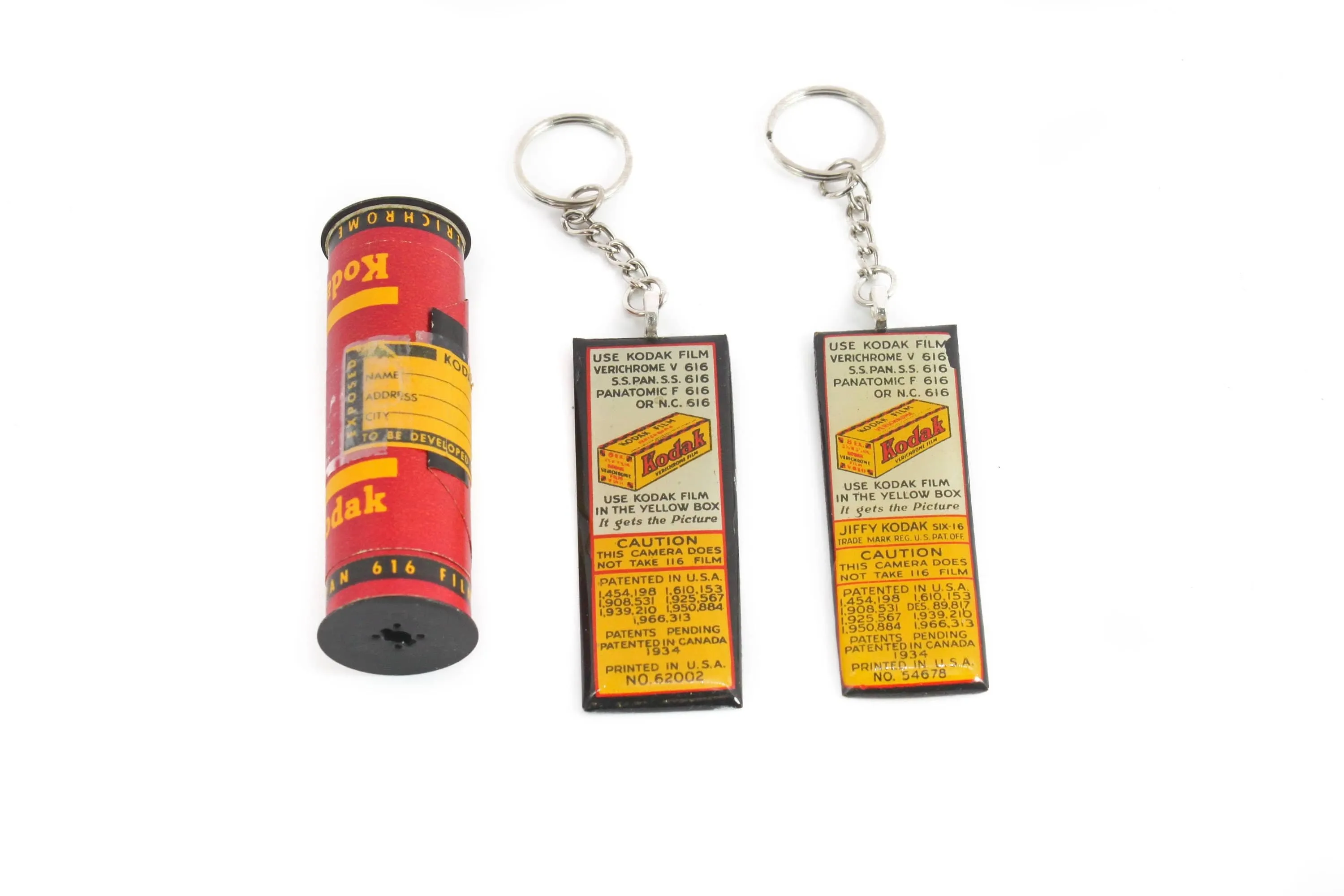 Long Vintage Kodak 616 Roll Film Keychain, unique gifts for him and her, Photographer gift